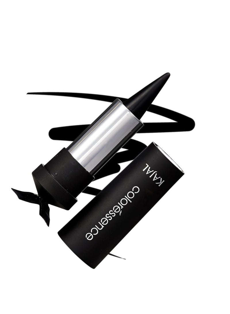 Coloressence Kajal for Women, Intense Black, 2.5gm | Long Lasting | Waterproof | Enriched with Triphala, Camphor & Almond oil | Smudge Proof - Image 2